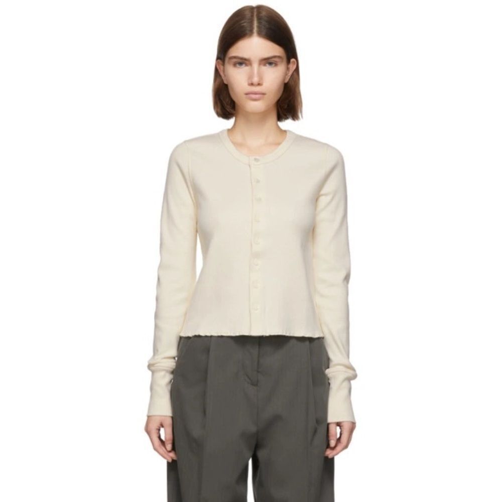Helmet Lang Femme Cardigan Off White Size Large